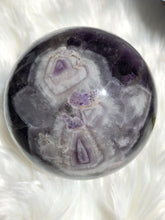 Load image into Gallery viewer, Amethyst Chevron Sphere