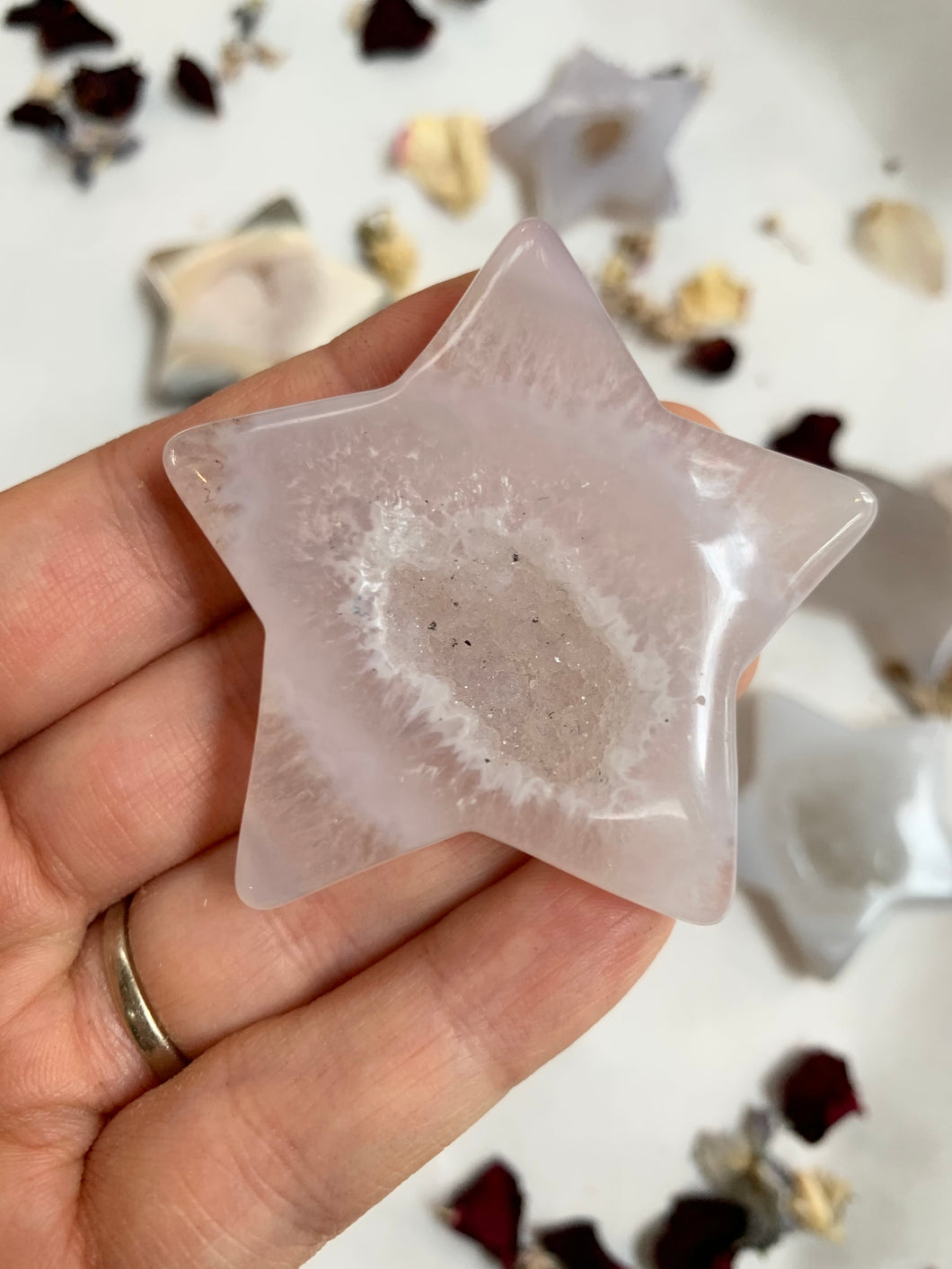 Druzy Agate Star