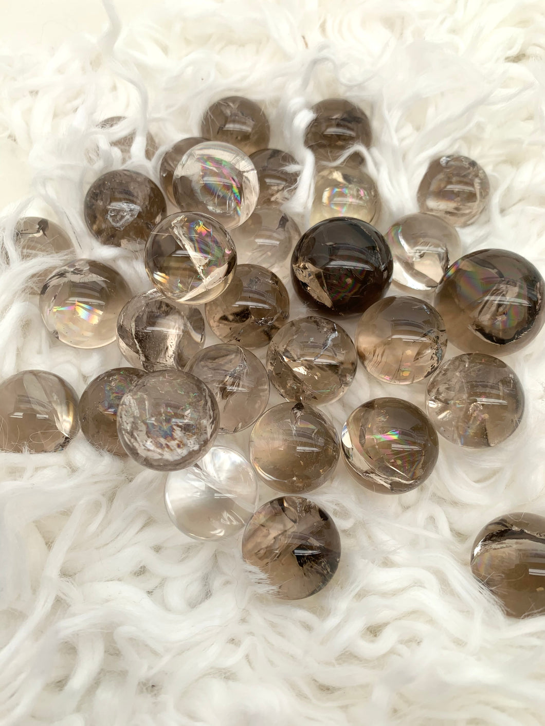Smoky Quartz Spheres
