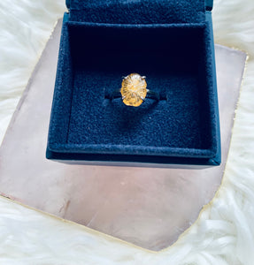 Yellow Tourmaline Ring